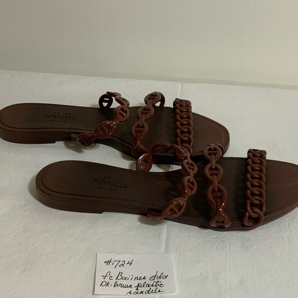Fc Balinese Etda - dark brown jelly sandals. - Picture 2 of 6